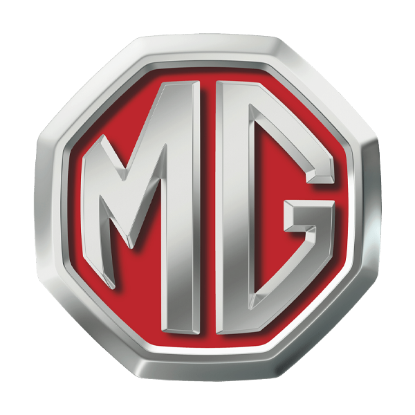 MG logo, 55 car acre & auto service
