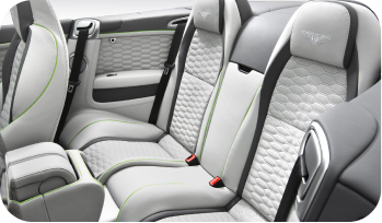 Luxury car interior leather seats design