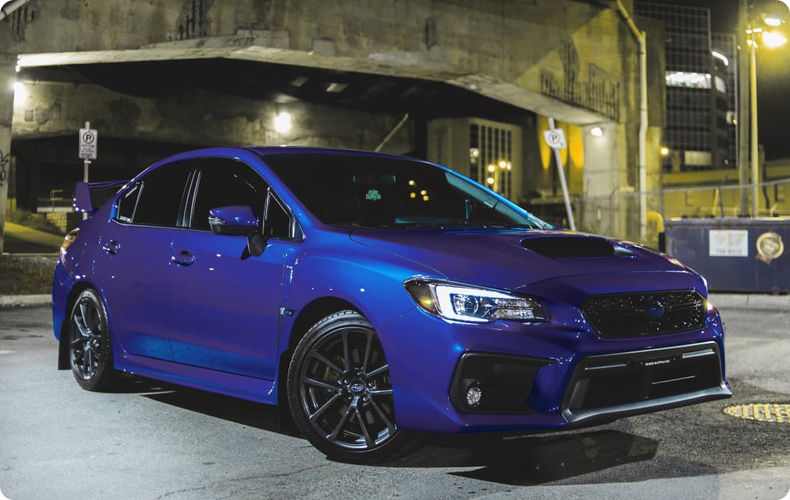 luxury car with tinted windows and front screen