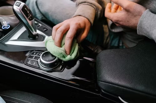 DIY car interior cleaning